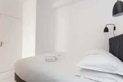 Un ou plusieurs lits dans un hébergement de l'établissement Habitat Parisien - 1BR-1BA for 4 - Marais Bastille