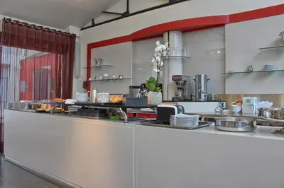 Cuisine ou kitchenette dans l'établissement Pavillon Nation