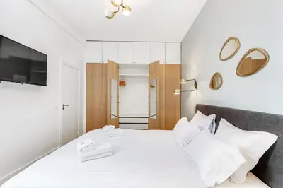 Un ou plusieurs lits dans un hébergement de l'établissement Pick A Flat's Apartment in Le Marais - Rue Saint Apoline