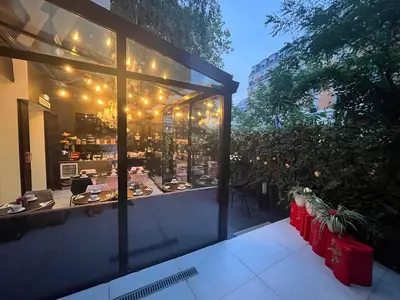 Restaurant ou autre lieu de restauration dans l'établissement Le Glam's Hotel