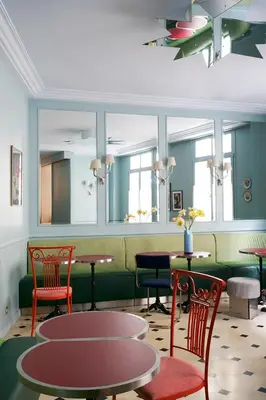 Coin salon dans l'établissement Hôtel Beauregard
