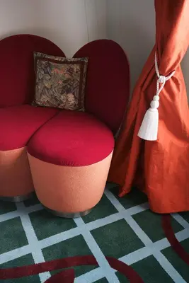 Coin salon dans l'établissement Hôtel Beauregard