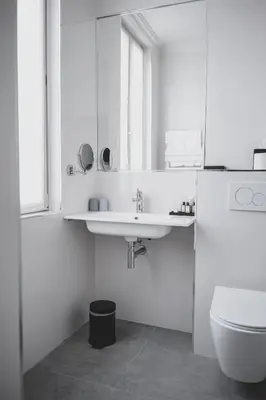Salle de bains dans l'établissement Maison Orphée