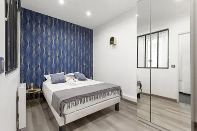 Un ou plusieurs lits dans un hébergement de l'établissement GuestReady - Nice apartment for 6 in Paris