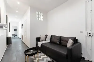 Coin salon dans l'établissement GuestReady - Nice apartment for 6 in Paris