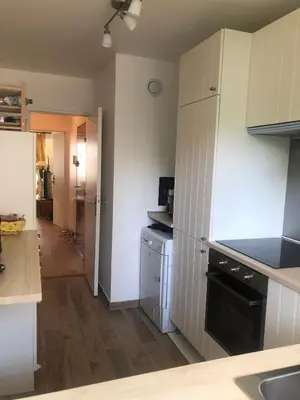 Cuisine ou kitchenette dans l'établissement Magnifique appartement proche Paris et La Défense