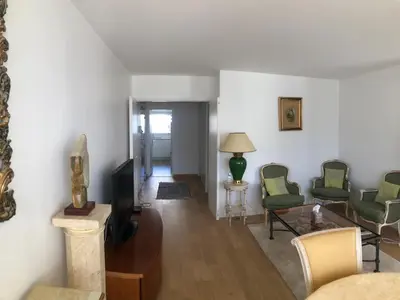 Coin salon dans l'établissement Magnifique appartement proche Paris et La Défense