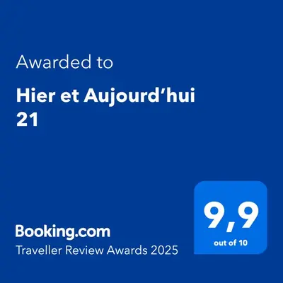 Certificat, récompense, panneau ou autre document affiché dans l'établissement Hier et Aujourd’hui 21