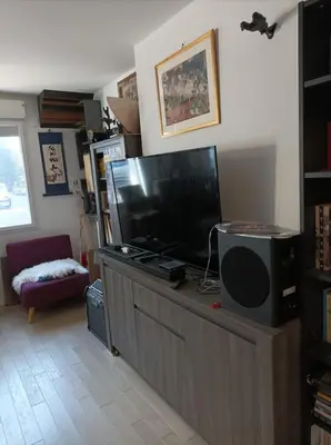 Télévision ou salle de divertissement dans l'établissement Appartment Porte de Versailles Paris Expo