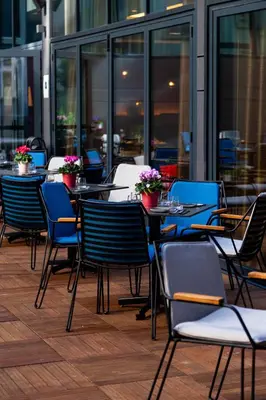 Coin salon dans l'établissement Courtyard by Marriott Paris Porte de Versailles