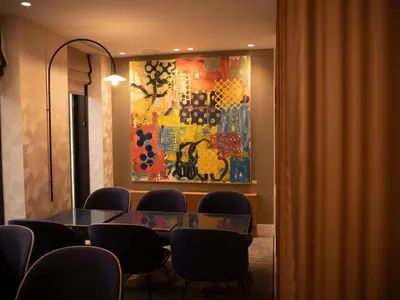 Coin salon dans l'établissement Mercure Paris Opera Garnier Hôtel & Spa