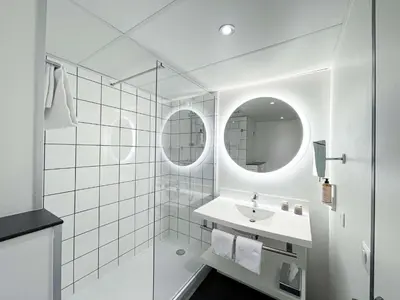 Salle de bains dans l'établissement Mercure Paris Porte De Versailles Expo