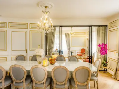 Coin salon dans l'établissement Merveil Signature Suite - Valois - Louvre view