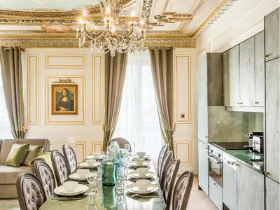 Cuisine ou kitchenette dans l'établissement Merveil - Signature Suite - Louvre - Marcel I