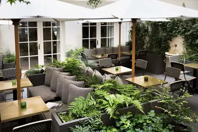 Coin salon dans l'établissement Hôtel D'Aubusson