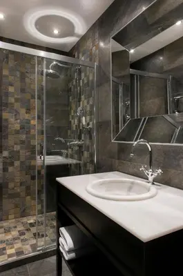 Salle de bains dans l'établissement Villa Glamour