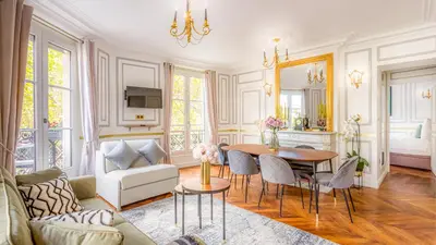 Coin salon dans l'établissement Merveil - Luxury Suite - Louvre -Sebastopol I