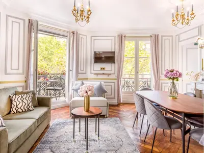 Coin salon dans l'établissement Merveil - Luxury Suite - Louvre -Sebastopol I