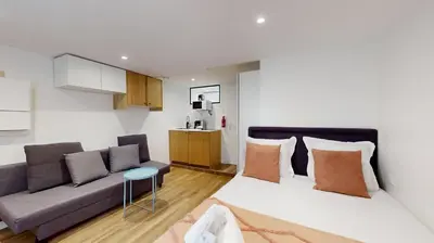Cuisine ou kitchenette dans l'établissement 135 Suite Franck - Charmant Studio à Paris