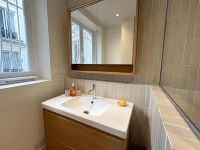 Salle de bains dans l'établissement L'appartement Magdebourg