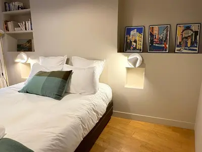 Un ou plusieurs lits dans un hébergement de l'établissement L'appartement Magdebourg