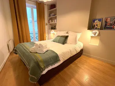 Un ou plusieurs lits dans un hébergement de l'établissement L'appartement Magdebourg