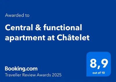 Certificat, récompense, panneau ou autre document affiché dans l'établissement Central & functional apartment at Châtelet