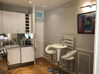 Cuisine ou kitchenette dans l'établissement Gobelins