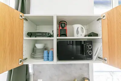Cuisine ou kitchenette dans l'établissement WS Haussmann - La Fayette