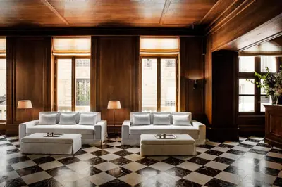 Coin salon dans l'établissement Hôtel Balzac Paris & Spa Ikoï