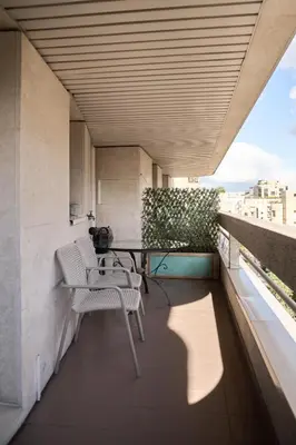Balcon ou terrasse dans l'établissement Beautiful modern fully furnished studio