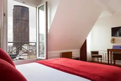 Un ou plusieurs lits dans un hébergement de l'établissement Timhotel Tour Montparnasse