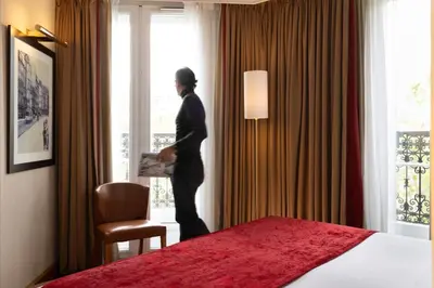 Un ou plusieurs lits dans un hébergement de l'établissement Royal Saint Michel