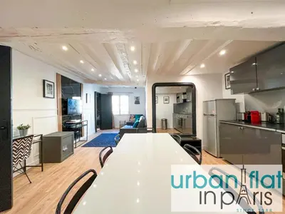 Cuisine ou kitchenette dans l'établissement 100 - Luxury 2 Bedroom - Beaubourg Marais