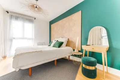 Un ou plusieurs lits dans un hébergement de l'établissement Palais des congrès , 4 bedrooms