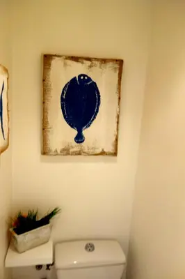 Salle de bains dans l'établissement Le Petit Chatelet appartement 3 au coeur de Paris