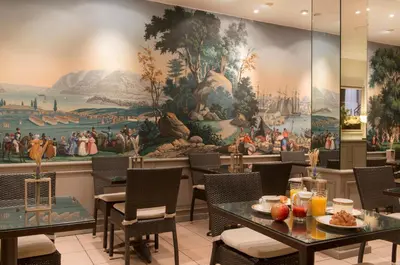 Restaurant ou autre lieu de restauration dans l'établissement Hôtel Le Beaugency