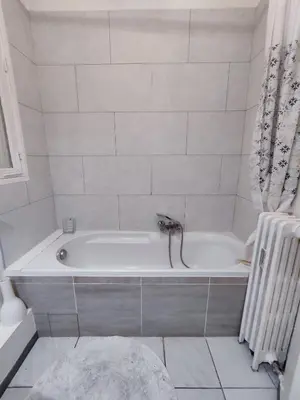 Salle de bains dans l'établissement Nice and cozy 1b apartment in the heart of Paris