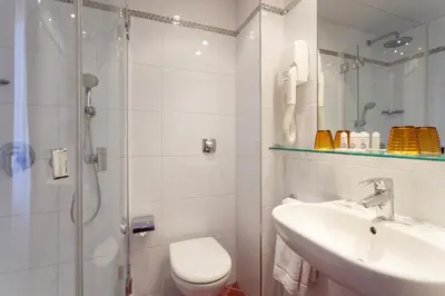 Salle de bains dans l'établissement Virgina