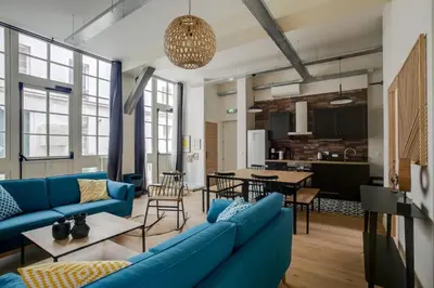 Cuisine ou kitchenette dans l'établissement Lofts Philippe-Auguste