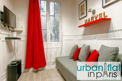Télévision ou salle de divertissement dans l'établissement 25 - Fun Duplex in Montorgueil