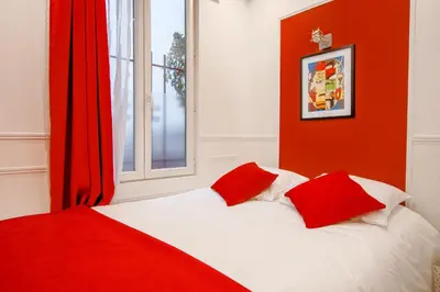Un ou plusieurs lits dans un hébergement de l'établissement 25 - Fun Duplex in Montorgueil