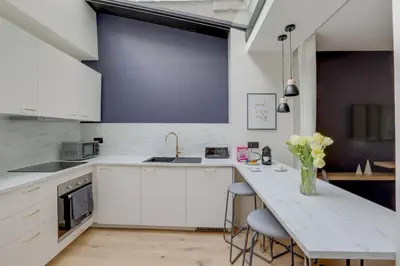 Cuisine ou kitchenette dans l'établissement 140 Suite Ludo - Superbe Appartement à Paris