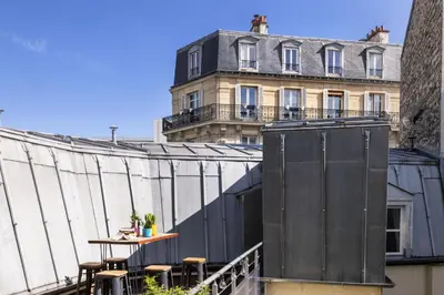 Balcon ou terrasse dans l'établissement Hotel Korner Montparnasse