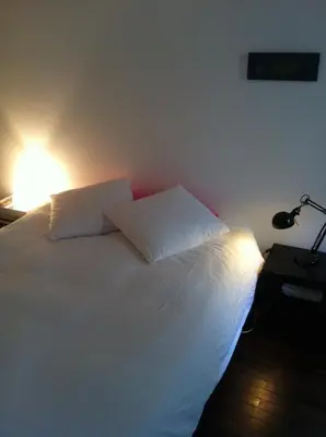 Un ou plusieurs lits dans un hébergement de l'établissement Chambre d'Hôtes Annelets