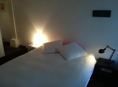 Un ou plusieurs lits dans un hébergement de l'établissement Chambre d'Hôtes Annelets