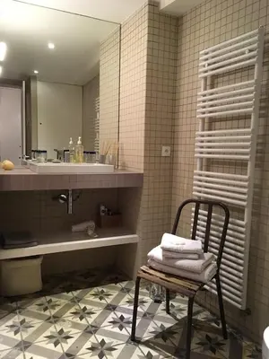 Salle de bains dans l'établissement Chambre d'Hôtes Annelets