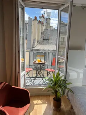 Balcon ou terrasse dans l'établissement Quartierlatin apartment