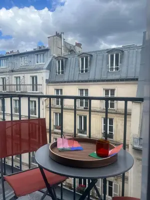 Balcon ou terrasse dans l'établissement Quartierlatin apartment