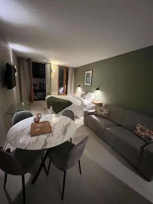 Un ou plusieurs lits dans un hébergement de l'établissement Quartierlatin apartment